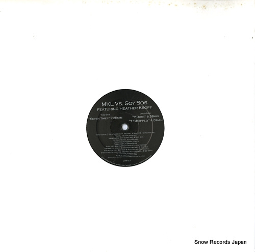 MKL VS. SOY SOS seven times L1M-001 - front cover