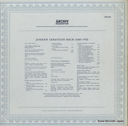 RICHTER, KARL bach; wie schon leuchtet der morgenstern 198465
