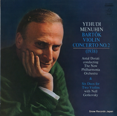 MENUHIN, YEHUDI bartok; violin concerto no.2 (1938) AA-8021