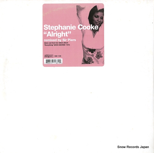 COOKE, STEPHANIE alright(sir piers remixes) KSS1185 - front cover