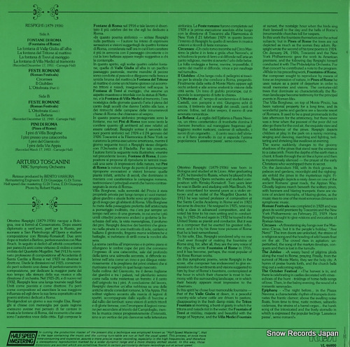 ȥȥˡ respighi; fontane di roma VL46000
