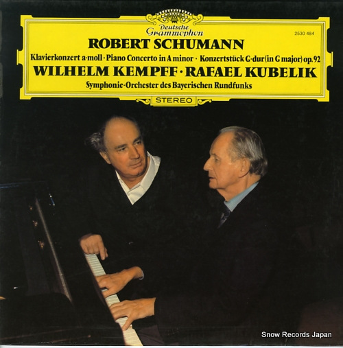KEMPFF, WILHELM schumann; konzert fur klavier und orchester a-moll op.54 2530484