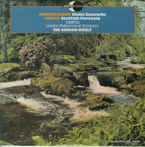 BOULT, ADRIAN mendelssohn; violin concerto in e minor op.64 ECS.775