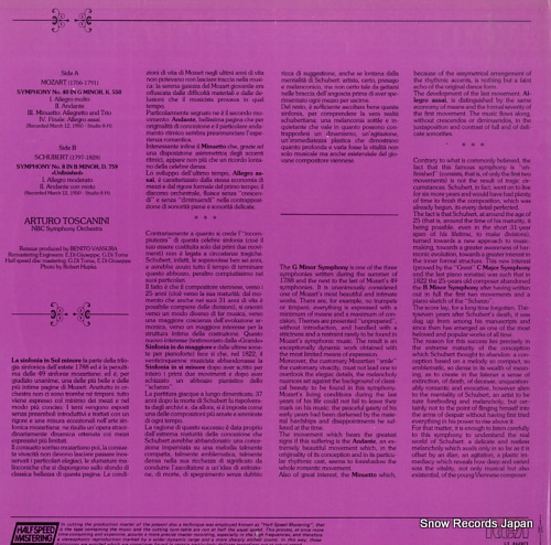 TOSCANINI, ARTURO mozart; symphony no.40 VL46003