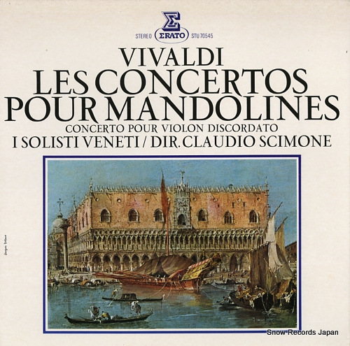 SCIMONE, CLAUDIO vivaldi; les concertos pour mandolines STU70545