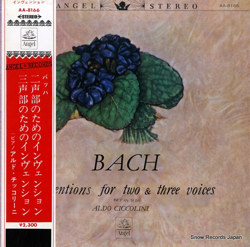 CICCOLINI, ALDO bach; inventions for two & three voices AA-8166