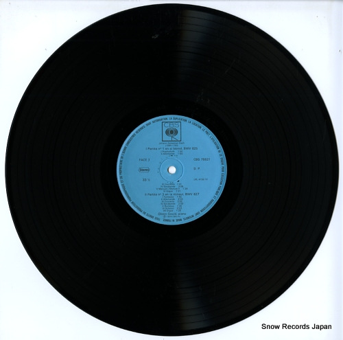 GOULD, GLENN bach; partitas vol.1 CBS75521