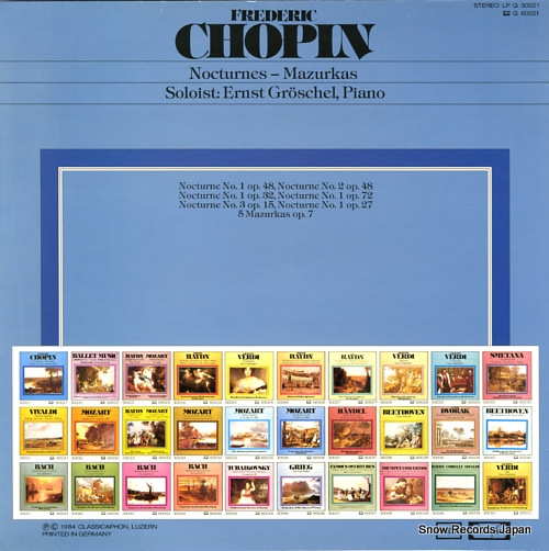 GROSCHEL, ERNST chopin; nocturnes - mazurkas LPQ30021