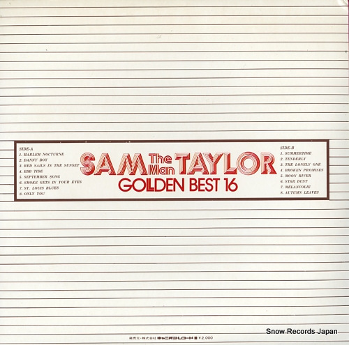 TAYLOR, SAM sam the man taylor golden best 16 GX-5001