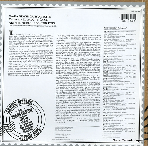 FIEDLER, ARTHUR grofe; grand canyon suite AGL1-5245