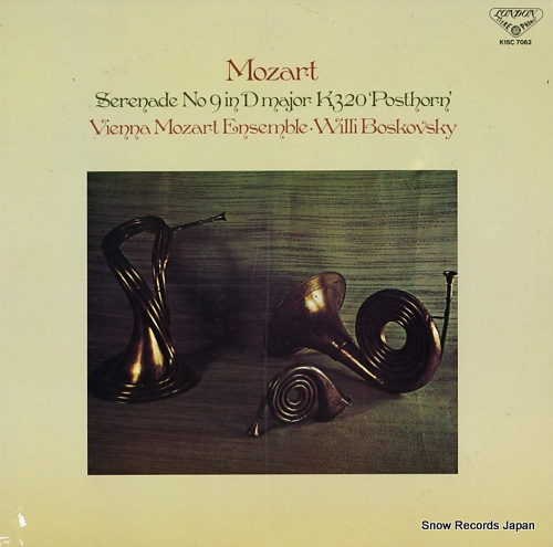 BOSKOVSKY, WILLI mozart; serenade no.9 in d major k320 