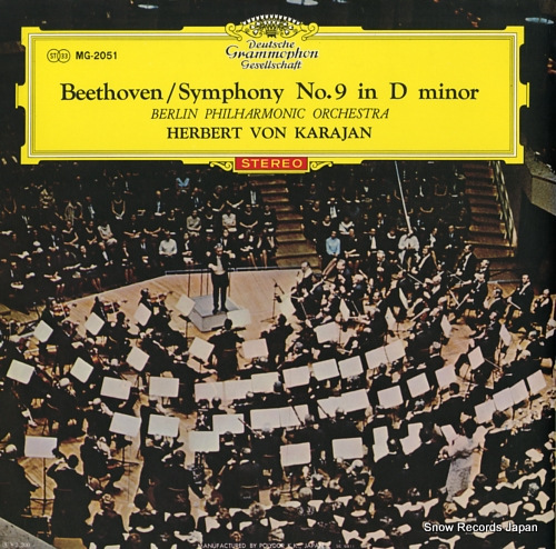 KARAJAN, HERBERT VON beethoven; symphony no.9 in d minor MG2051