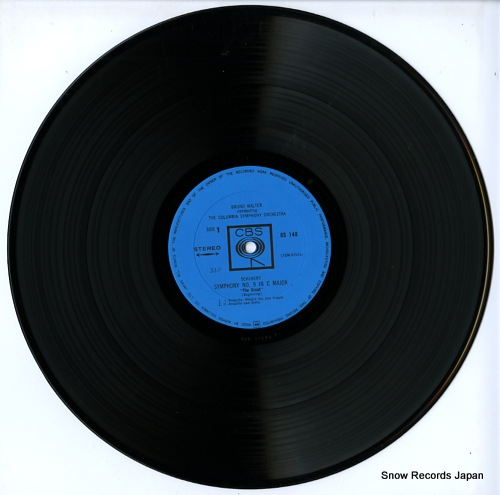 WALTER, BRUNO schubert; symphony no.9 (the great) in c major OS-148