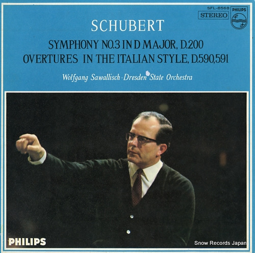 SAWALLISCH, WOLFGANG schubert; symphony no.3 in d major / overtures in the italian style, d.590, 591 SFL-8568