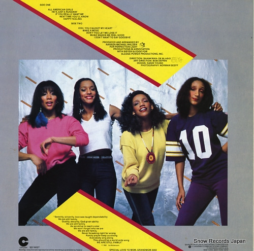 SISTER SLEDGE all american girls P-10976U