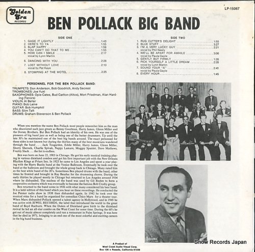 ٥󡦥ݥå ben pollack big band LP-15067