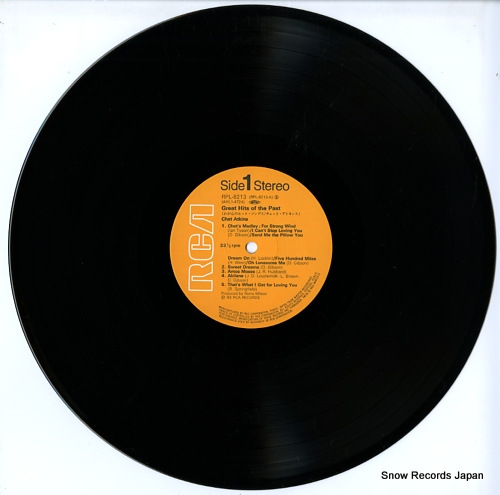 ATKINS, CHET great hits of the past RPL-8213