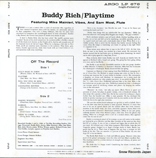 RICH, BUDDY playtime UPS-2215-B