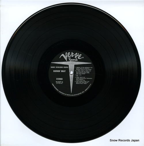RICH, BUDDY, AND GENE KRUPA burnin' beat V6-8471 - disc