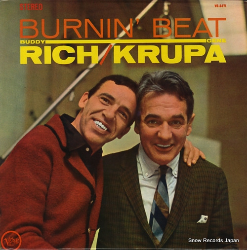 RICH, BUDDY, AND GENE KRUPA burnin' beat V6-8471 - front cover