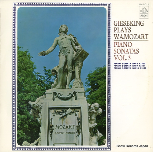 GIESEKING, WALTER mozart; piano sonatas vol.3 AB-8018