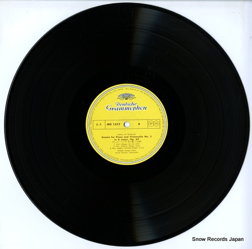 KEMPFF, WILHELM / PIERRE FOURNIER beethoven; sonatas for piano and violoncello, op.69 and op.102 no.1 MG-1377