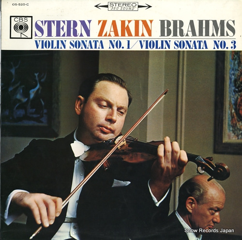 STERN, ISAAC brahms; violin sonata no.1 / violin sonata no.3 OS-520-C