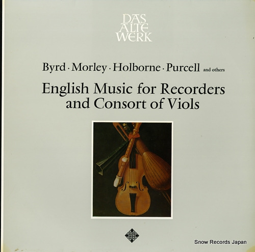BRUGGEN, FRANS english music for recorders and concert of viols SAWT9511/SAWT9511-BEX