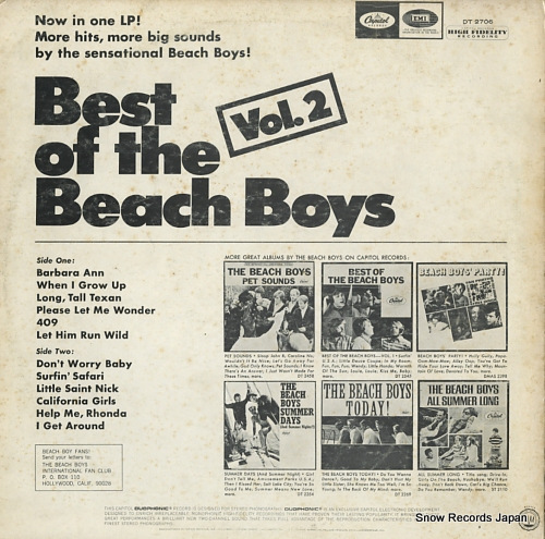 BEACH BOYS, THE best of the beach boys vol.2 DT2706