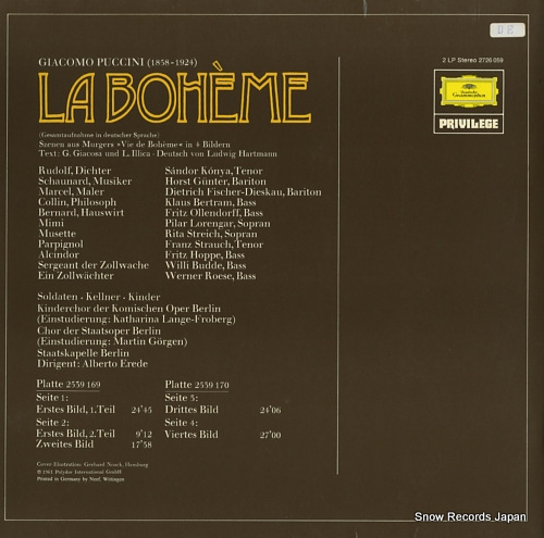 EREDE, ALBERTO puccini; la boheme 2726059