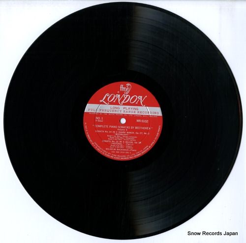 BACKHAUS, WILHELM complete piano sonatas by beethoven=vol.5 MR5102