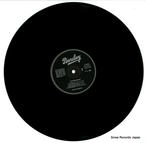AZNAVOUR, CHARLES autobiographie L25B-1005