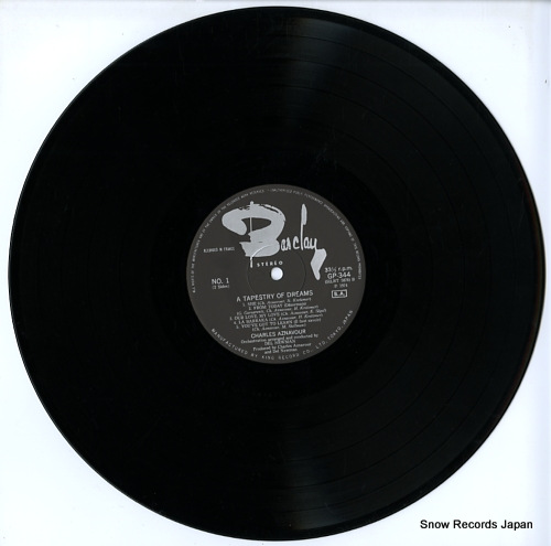 AZNAVOUR, CHARLES a tapestry of dreams GP-344