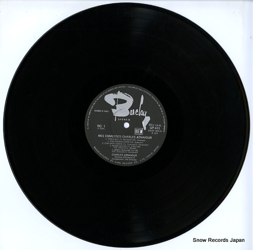 AZNAVOUR, CHARLES mes emmerdes GP-431