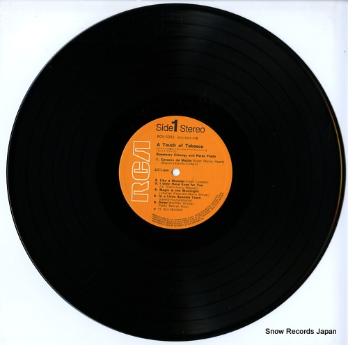 CLOONEY, ROSEMARY / PEREZ PRADO a touch of tabasco RCA-5062