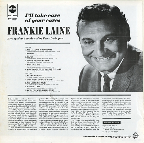 LAINE, FRANKIE i'll take care of your cares ABCS-604