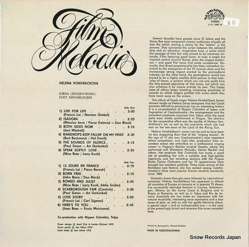 VONDRACKOVA, HELENA film melodies 11131805