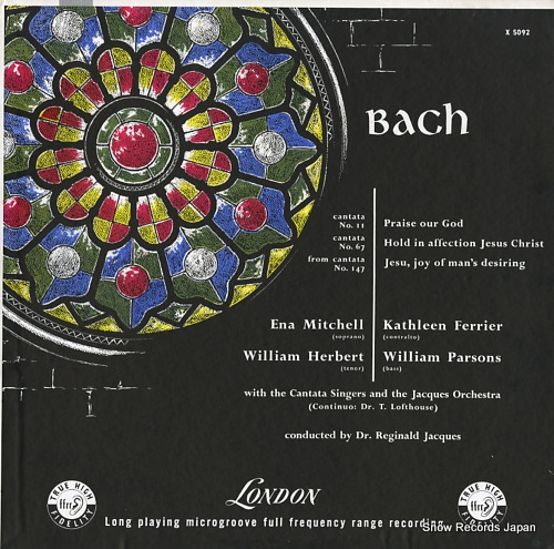 쥸ʥɡå bach; cantata no.11 and no.67 / from cantata no.147 LONDON5092