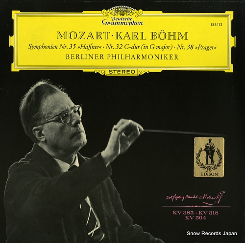 BOHM, KARL mozart; symphonien nr.35 
