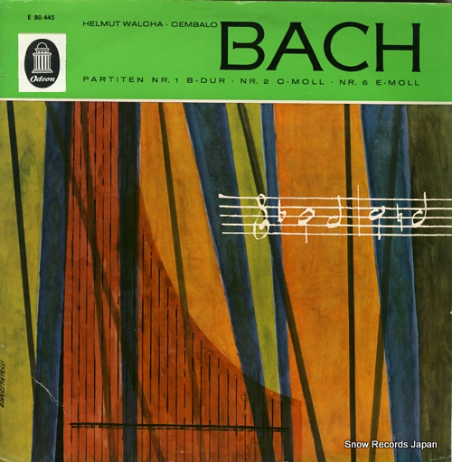 WALCHA, HELMUT bach; partita nr.1 b-dur bwv 825 E80445