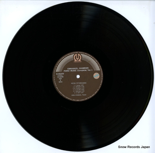 KYRIAKOU, RENA chabrier; complete works for piano volume1 H-4524V