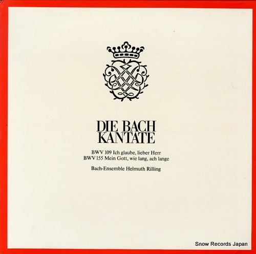 RILLING, HELMUTH die bach kantate CLV71906 - front cover