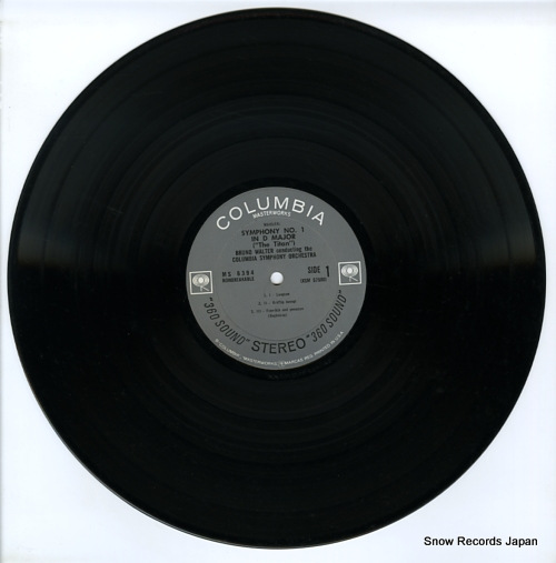 WALTER, BRUNO mahler; symphony no.1 in d major(