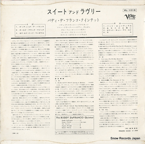 DE FRANCO, BUDDY sweet and lovely VL-1016
