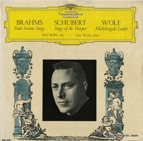 BORG, KIM brahms; four serious songs DGM12023 - front cover