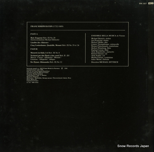 DITTRICH, MICHAEL haydn; zingarese, landler, nocturnes HM1057