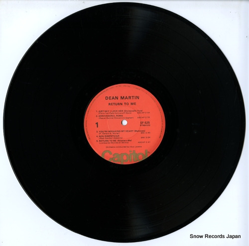 MARTIN, DEAN return to me SF-525