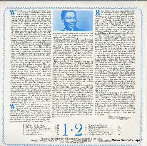 KING, B.B. b.b. king, 1949-1950 KST9011