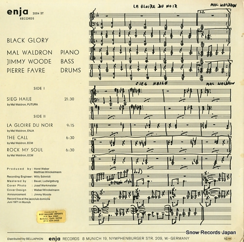 WALDRON, MAL black glory ENJA2004ST