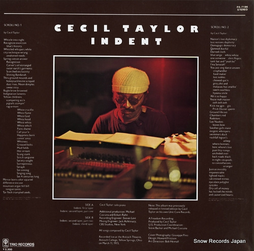 TAYLOR, CECIL indent PA-7186